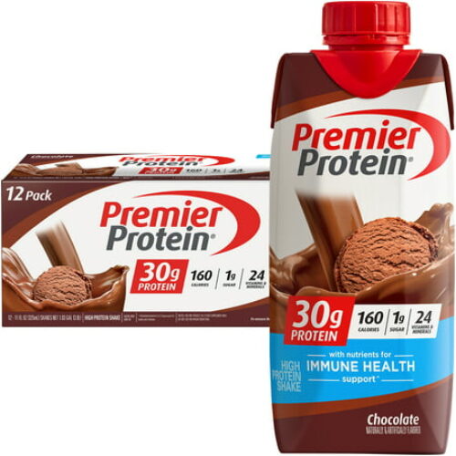 Premier Protein Shake, 30 Grams of Protein, Chocolate, 11 oz, 4 ct